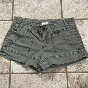 American eagle green shorts trendy size 0